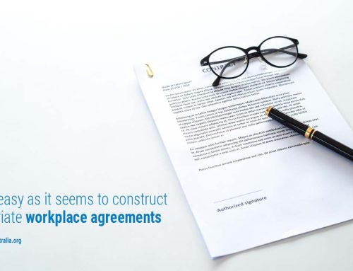 Not as easy as it seems to construct appropriate workplace agreements
